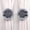 Gray, variant on BallsFHK Clip-On Flower Tie Backs / Holdbacks For Voile & Net Curtain Panels