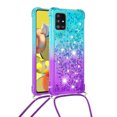 thumbnail image 2 of Funda para Samsung Galaxy A51 5G Brillantina Líquida Divertida Reluciente y con Cristales en Movimiento Cuerpo Cruzado con Cordón Ajustable, 2 of 5