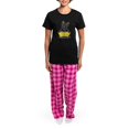 thumbnail image 4 of CafePress - Frenchie Bookworm Women's Dark Pajamas - Women's Short Sleeve Print T-Shirt and Pants Dark Cotton Pajama Set, 4 of 7