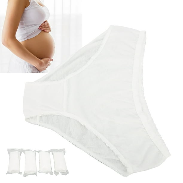 4pcs Disposable Cotton Underwear Postpartum Disposable Postpartum Pantie  for Pregnant WomenXXL