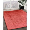 thumbnail image 2 of Ahgly Company Indoor Round Mid-Century Modern Red Oriental Area Rugs, 6' Round, 2 of 6