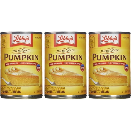Libby’s 100% Pure Canned Pumpkin Puree - Gluten Free - 15 oz. Can (3 Pk)