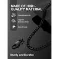 thumbnail image 5 of ChainsProMax Mens Necklace 316L Stainless Steel Sturdy Curb Chain Necklace Hip Hop Jewelry Gift, 5 of 7