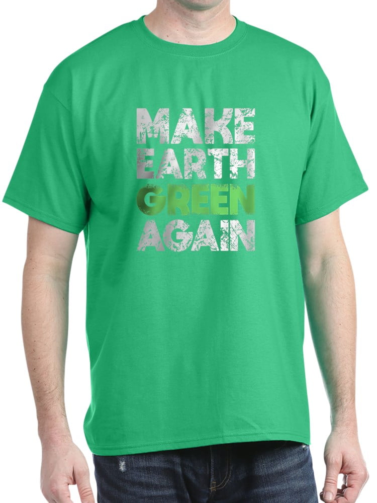 CafePress - Make Earth Green Again - 100% Cotton T-Shirt - Walmart.com ...
