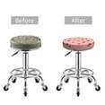 thumbnail image 3 of Uemuo Strawberries Pattern Round Bar Stool Seat Covers Washable Stool Cushion Slipcover Elastic Bar Chair Covers-13 inch, 3 of 7