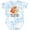 Tie Dye Blue, variant on Inktastic Daddy Loves Me Woodland Fox Boys or Girls Baby Bodysuit
