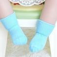 thumbnail image 3 of New Solid Color Infant Baby Toddler Boy Socks Cotton 0~6Y Boy Girl New Born Kids, 3 of 4