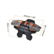 Gaming Trigger Mobile Game Controller 1 Pair Six-Finger Linkage Fire Key Burst Shooter Black