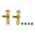 thumbnail image 2 of 2pcs Liquid Safety Valve R410A R22 Air Conditioning 1/4" Refrigerant Charging Valve Safety Adapter, 2 of 7