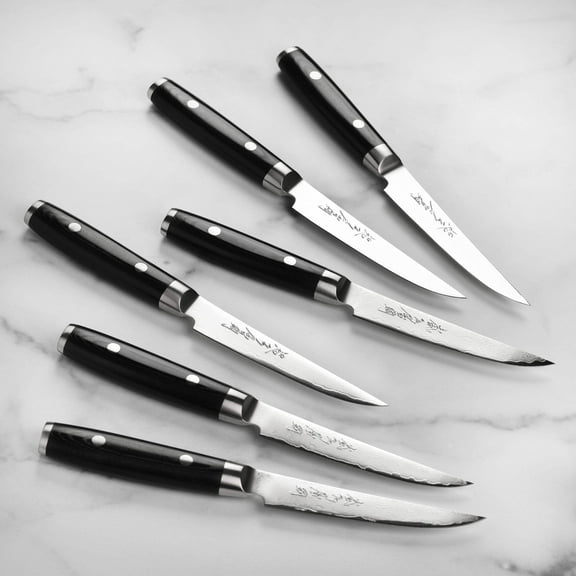Yaxell Ran Plus 6 Piece Steak Knife Set