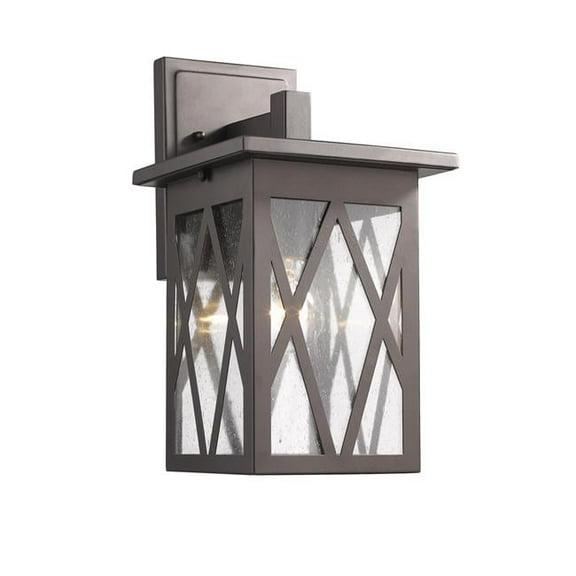 CHLOE Lighting ANTHONY Transitional 1 Light Rubbed Bronze Outdoor Wall Sconce 14" Tall