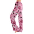 thumbnail image 2 of Pink Halloween Pajamas Womens Pajama Pants Drawstring Wide Leg Pj Bottoms Cute Funny Lounge Sleepwear S, 2 of 6