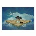 thumbnail image 1 of Mystic Cutting Board, Surreal Landscape over Clouds with Tree Horse and Flying Clocks Birds Illusion Art, Decorative Tempered Glass Cutting and Serving Board, Small Size, Multicolor, by Ambesonne, 1 of 1