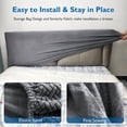 thumbnail image 5 of Headboard Cover Upholstery Headboard Slipcover Thick Elastic Bed Headboard Protection Cover Washable for Cal King Size Bed Bedroom Decorative, 5 of 16