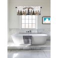 thumbnail image 4 of Merry Christmas Valances for Windows, Xmas Tree Cowboy Hat Light Filtering Window Treatment Valances, Rod Pocket Small Curtains for Kitchen/Bathroom, 60"x14", 4 of 9