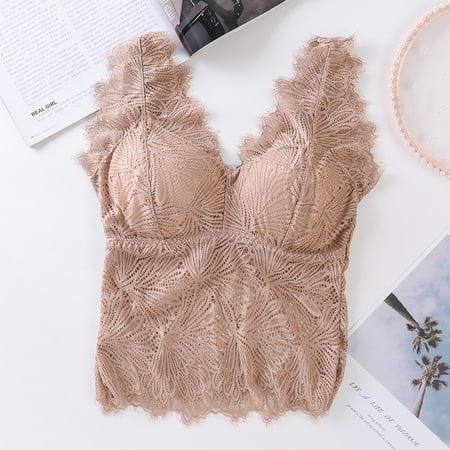 

Women Sexy Lace Beauty Back Bottoming Wrapped Chest Vest Underwear
