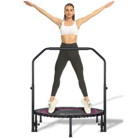 Darchen 450 lbs Mini Trampoline for Adults, Indoor Small Rebounder Exercise Trampoline for Workout Fitness for Quiet and Safely Cushioned Bounce, [40 Inch]