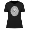 thumbnail image 1 of Cute Gray Hedgehog Cartoon T-Shirt Women -Image by Shutterstock, Female XX-Large, 1 of 2