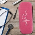 thumbnail image 3 of SHISUYAN 1pc Stethoscope Case Portable Bag Shockproof Stethoscope Box Multifunctional Portable Stethoscope Case Compatible for 3M Litш (Rosy), 3 of 8