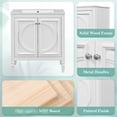 thumbnail image 2 of 30" Bathroom Vanity & Mirror Medicine Cabinet , Modern Furniture Piece, Ceramic Sink, Soft-close, White With Cabinet, Storage Solution Package, Rust- Option,, 2 of 7