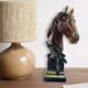 thumbnail image 1 of Estatua de cabeza de caballo, escultura animal, artesanía de resina, figura artística, adorno de escritorio, figura decorativa para decoración del Rojo, 1 of 8