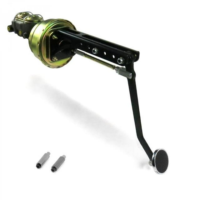 Pare-feu Universel Réglable 7 Po Ensemble de Pédales de Frein Double Tambour et Tambour 3 Po Coussinet Chromé