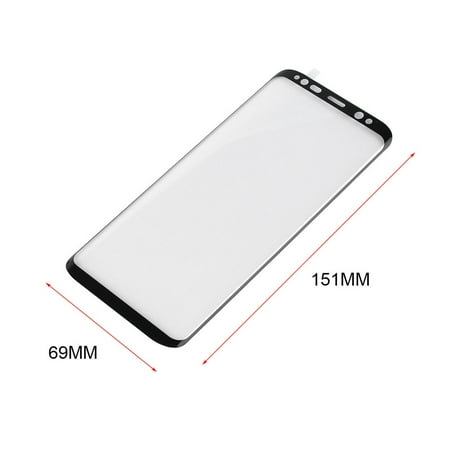 Generic Curved Tempered Glass Screen Protector For Samsung S8 S9 Note8 S8 S9 Plus Black Walmart Canada