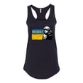 thumbnail image 2 of Support Ukrainian Flag Zelensky RESIST Ladies Racerback Tank Top, Black, Large, 2 of 4