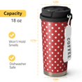 thumbnail image 5 of Christmas 18oz Double Drinking Coffee Mug – Vacuum Insulated Stainless Steel Travel Cup with Leakproof Lid, 316 Steel Thermos Tumbler for Hot & Cold Beverages, 5 of 7