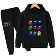 thumbnail image 3 of Conjunto de 2 piezas de sudadera y pantalones con estampado de dibujos animados de Sonic para niños de 2 a 12 años, ropa para niños y niñas, trajes deportivos para primavera y otoño, novedad de 2024, 3 of 4