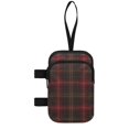 thumbnail image 2 of COEQINE Forearm Crutch Bag Walking Cane Accesories Dark Red Plaid Elbow Crutch Storage Organizer, 2 Zippered Pockets, Lightweight, Hands-Free, for Adults & Seniors, 2 of 7