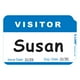 thumbnail image 1 of Insignias sensibles a la presión, visitante, azul, 3 1/2 x 2 1/4, 100 / BX (juego de 10 BX) C-Line 92245-CT, 1 of 2