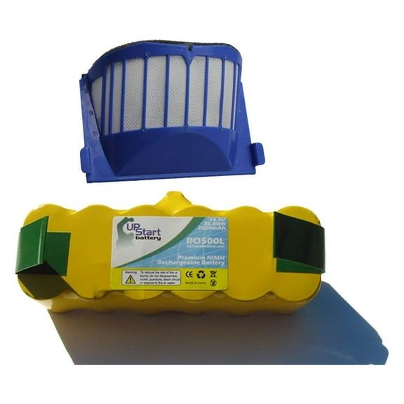 Replacement for Roomba 650 Battery and Filter - Kit Includes 1 Battery and 1 Filter