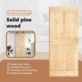 thumbnail image 4 of vidaXL NARVIK 33.5"x82.7" Solid Pine Wood Sliding Barn Door, Natural Brown, No Hardware Kits, 4 of 9