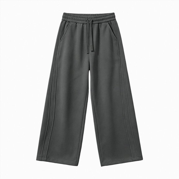 CAUYDY Kid's Fall Pants Loose Fit Casual Winter Suitable for Medium and Large Boys Sports Pants Sweatpants Trend Dark Gray Sizes 13-14 Years