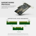 thumbnail image 4 of Carte d'Extension M.2 NVME vers PCI-E X4 Adaptateur SSD avec Interfaces M.2 M-key B-key, 4 of 8