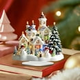 thumbnail image 4 of Fmbmuo Plastic Christmas Tabletop Decor 1 pcs Village Acrylic Ornament White Christmas Ornaments， Festive Spirit Traditional Decor for a Cozy Christmas Vibe, 4 of 5