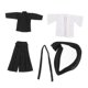 thumbnail image 1 of Conjunto de disfraz de samurái a escala 1:12 de 4 piezas, disfraz de abrigo de figura masculina, disfraz de en miniatura para accesorios de, 1 of 9