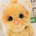 thumbnail image 4 of Gatos electrónicos de felpa que se mueven, maullido, caminando, gatito de peluche interactivo realista para mascotas, 4 of 5