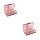 thumbnail image 1 of Organizador de pastillas Billuyoard almacenamiento 9 rejillas contenedor semanal para tabletas de cuidado de la salud Marrón 2Conjunto, 1 of 6