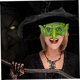 thumbnail image 5 of Bruja facial Cosplay Adultos YONGSHENG 2 piezas Diseño de regalo Accesorio de carnaval Regalos de terror para niños Verde, 5 of 5