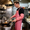 thumbnail image 3 of Waterproof Oil-Proof TPU Bib Apron with Sleeves Oil Resistant Chef Apron Food-Grade Plastic Apron for Seafood Processing Kitchen Food Factory, 3 of 8