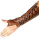thumbnail image 1 of Protector de brazo de tiro con arco de cuero Pu, Protector de mano, soporte para arco largo, caza, tiro con arco y flecha, equipo de protección para exteriores, 1 of 5