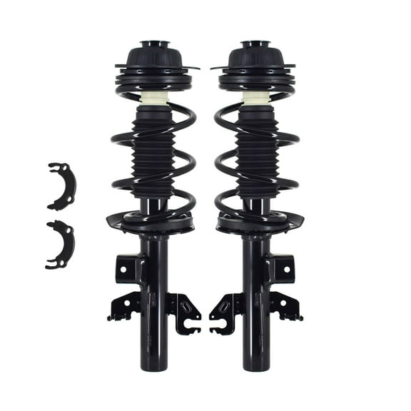 Pair 2 Front L-R Quick Complete Strut-Coil Spring For 2015-2017 Chrysler 200 FWD