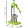 thumbnail image 2 of Cast Iron Juicer Hand Press, Easy-to-Clean, Heavy-Duty, Professional Citrus Juicer, Stainless Steel Lemon Citrus Crush Machine for Fresh Lemonade Orange Juice, 2 of 11
