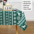 thumbnail image 4 of Clearance!HA-EMORE Christmas Table Cloths Rectangle Dexoration Winter Xmas Table Cover Waterproof Spillproof Fabric Table Cover 60"*84", 4 of 5