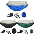 thumbnail image 4 of GLFILL Lit Suspendu Portable de Camping en Plein Air Lit de Couchage en Nylon pour Randonnée Bleu, 4 of 8