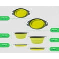 thumbnail image 2 of Comfify Colander Set, Silicone, Collapsible Space Saving Design, 2-Pack, Green, 2 of 9