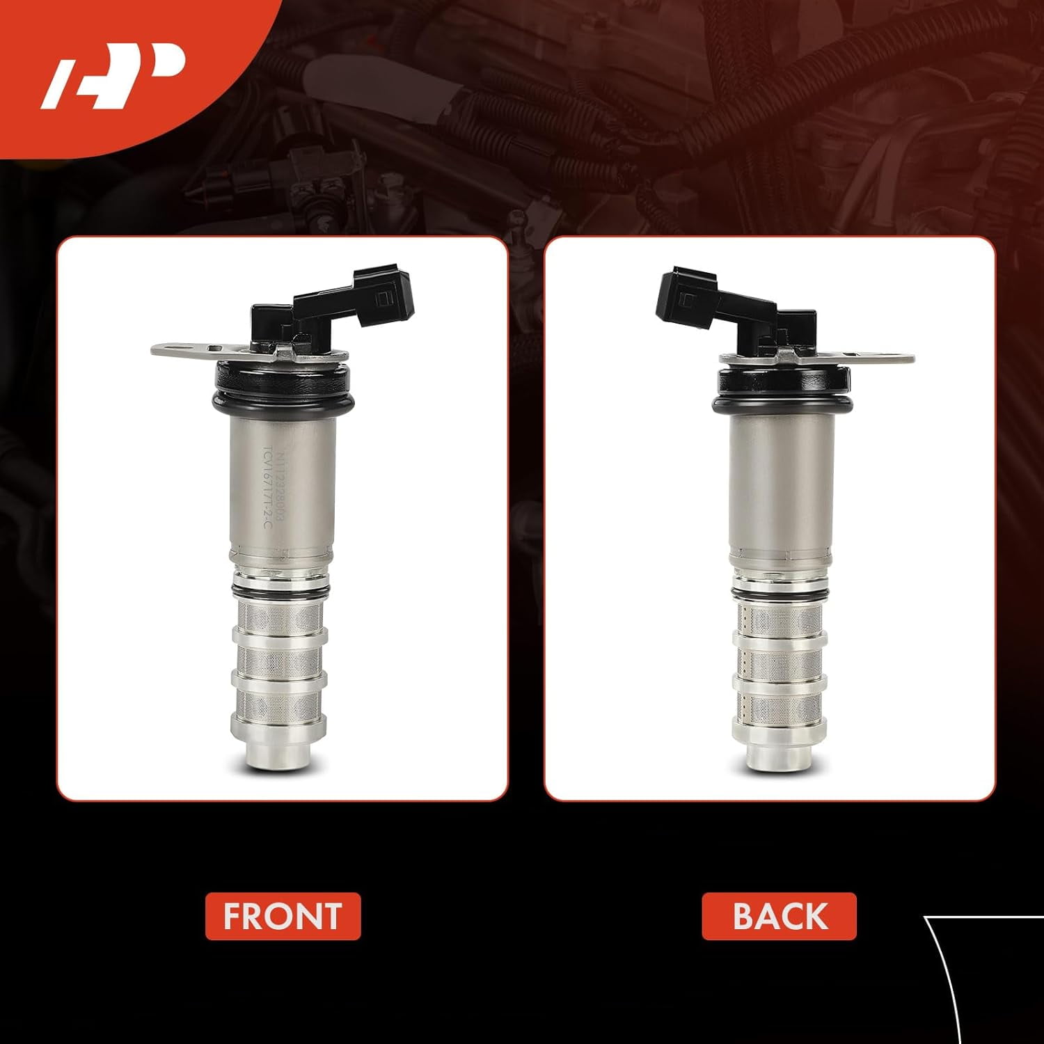 A-Premium 2-PC Intake and Exhaust Engine Variable Valve Timing (VVT) Solenoid Compatible with BMW 335i, 335i GT xDrive, 335i xDrive, X5, 535i, 535i GT, 535i GT xDrive, 535i xDrive, 550i, 550i GT