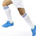 thumbnail image 4 of Zeiwohndc High Execution Football Stockings Reinforced Heel Dampness Wicking Two Stripe Athletic Staff Stockings, 4 of 14